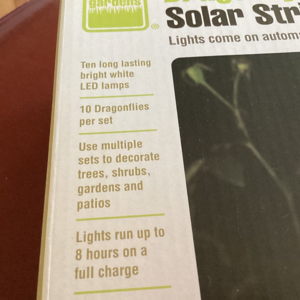 Dragonfly Solar String Light Set - Picture 2 of 3
